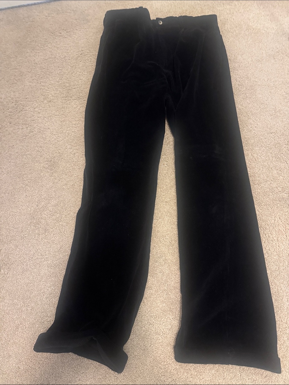 Vintage 1992 Nautica Black Corduroy cuffed Men’s pants